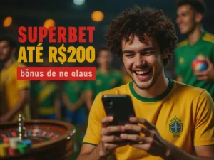 Banner principal do Superbet Brasil com bônus de até R$200, apostas ao vivo e futebol brasileiro.