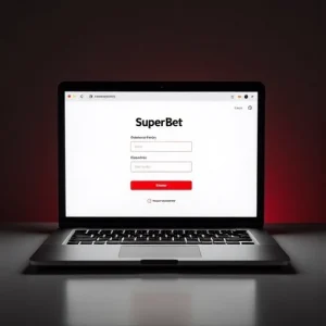 Página de login do Superbet no site oficial.