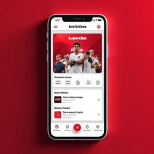 Baixando o app Superbet na App Store do iPhone.